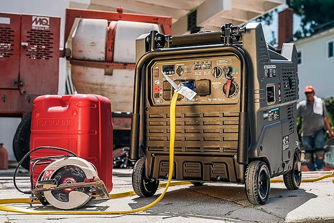 Pulsar 9500W Tri Fuel Gasoline Propane Natural Gas Portable Inverter Generator w/Remote Start & CO Sentry for Home Use GS95TiSCO