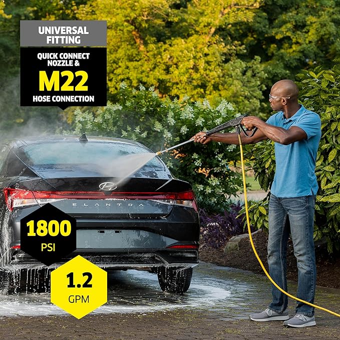 Kärcher Pressure Washer K1800PS, CETA Certified, 3 Spray Nozzles, Detergent Tank, for Cars, Driveways, Siding, Patios, 1.2 GPM