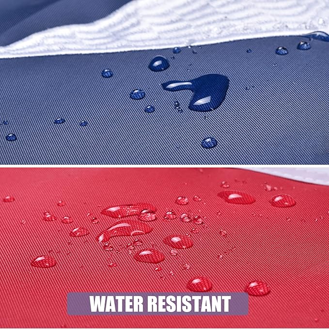American Flag 5x8 Ft, US Deluxe Embroidered Heavy Duty Polyester Durable Outside Flags with Brass Grommets