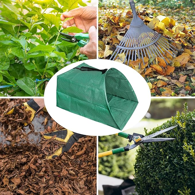 53 Gallons Leaf Collector Reusable Leaf Bag Yard Waste Bags Lawn Bag Leaf Picker Upper Lawn Sweeper for Leaves