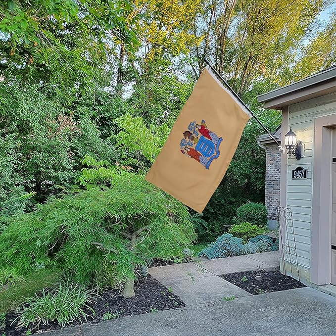 Bradford New Jersey Flag 3x5 ft Outdoor, Heavy Duty Double Sided New Jersey State NJ Flags, 3 Layers Vivid Color American Newjersey State Flag for Decoration