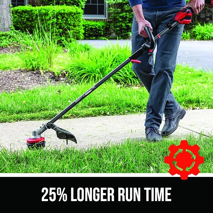 SKIL PWR CORE 40 Brushless 40V 16'' Multi-Head String Trimmer Kit Including Power Head, String Trimmer Attachment, 4.0Ah Battery and Charger- PLT1500C-10