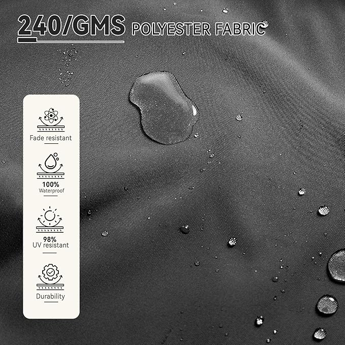 9' X 12' Cantilever Patio Umbrella with Base Included 360°Rotation Rectangular Outdoor Large Offset Umbrellas Heavy Duty Windproof for Garden Deck Pool, Grey