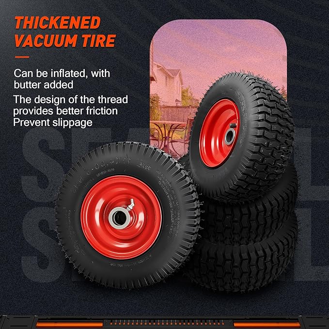 Wheels Lawn Mower Sulky for Lawn and Landscape Professionals,Mower Rear Bracket,Fender Design for Lawn and Landscape Professionals (Red)