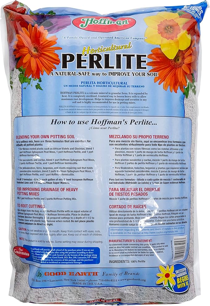 Hoffman 16504 Horticultural Perlite, 18 Quarts, 2 Pack