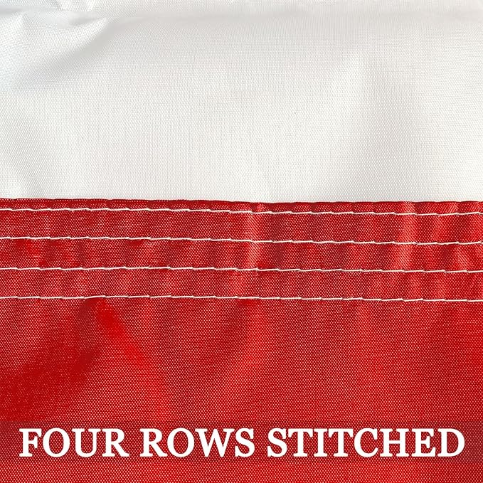 North Carolina State Flag 3x5 Double Sided- 3Ply 240D 4 Rows Stitched- North Carolina Republic Flag- UV Fade Resistant With Canvas Header & 2 Brass Grommets- Double Sided North Canrolina Sates Flags