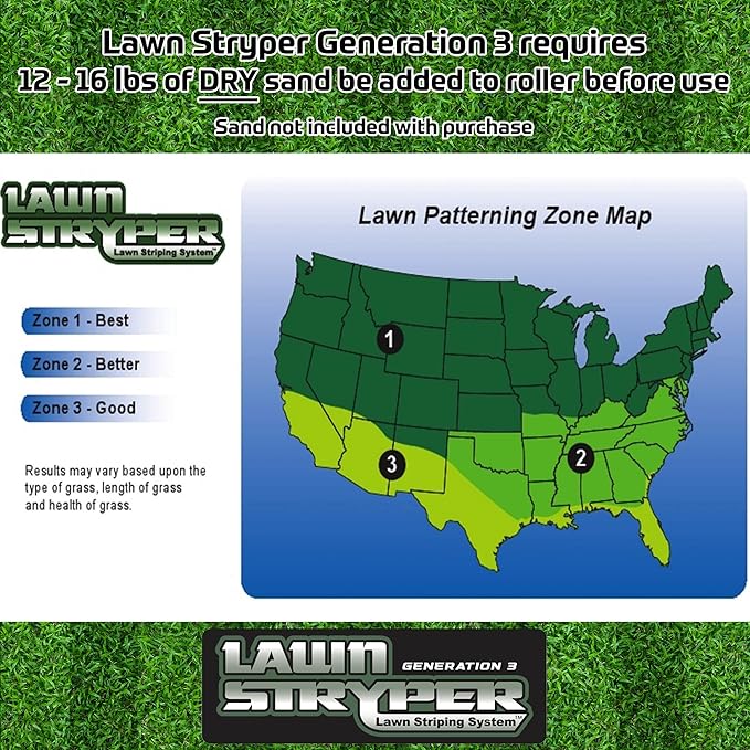 Generation 3 Lawn Striping System/Stripe Your Lawn Like A Ballpark/ONLY Works with EGO Battery Powered 21" Residential Walk-Behind Lawn Mowers (DOES NOT work with EGO 22" Aluminum and Composite Decks)