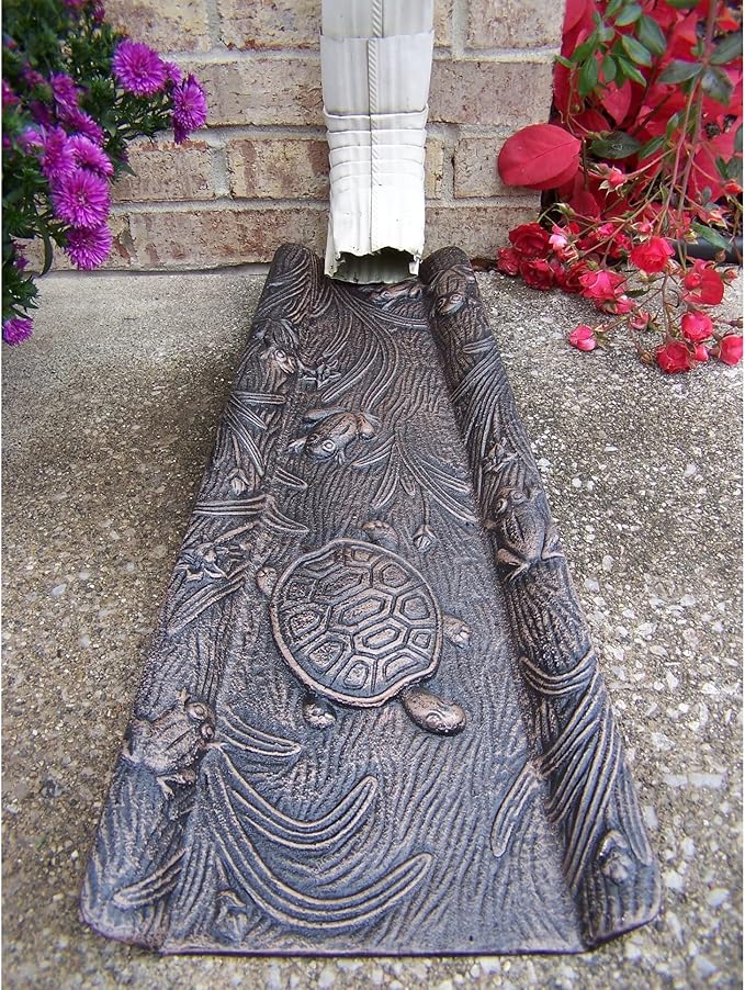 Oakland Living Corporation Premium Splash Block - Cast Aluminum Pewter