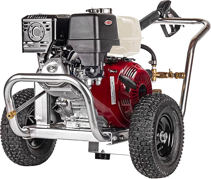 Simpson Cleaning 4200 PSI Gas Pressure Washer, 4.0 GPM Power Washer for Commercial Use, Honda Engine, 50-Foot Hose, Aluminum Water Blaster, 49-State (ALWB60828)