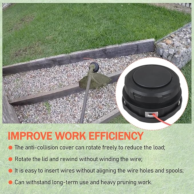AH1531 Trimmer Head Replacement Ego String Trimmer 15-Inch(Anti-Clockwise) Models ST1534 ST1530 STA1500 MST1501 MHC1502 (AH1531 Trimmer Head（1 Pack）)