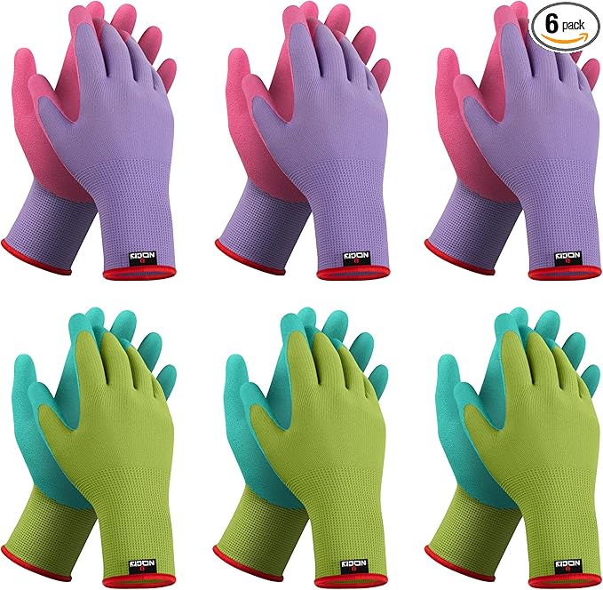 NoCry Premium Womens Gardening Gloves with Strong Non-Slip Grip — 100% Breathable, Superior Dexterity — Perfect Eco Friendly Garden Gloves for Women Womens Garden Gloves or Gardening Gloves for Women