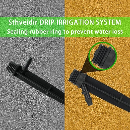 100-FT Irrigation Kit for Garden Greenhouse Automatic Micro Drip Irrigation Kit 90 PCS DIY Automatic Garden Greenhouse, Flower Bed, Terrace, Lawn Irrigation Equipment Set