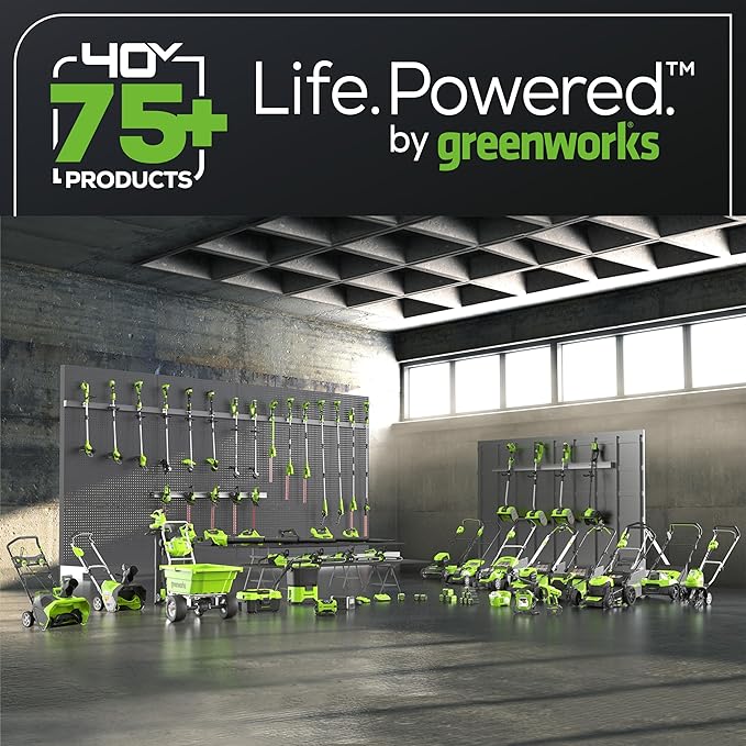 Greenworks 40V 15" Cordless String Trimmer, 2.0Ah Battery and Charger Included