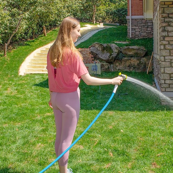 Fevone Garden Leader Hose 3 ft., Lightweight Hybrid Water Hose, Flexible and Durable, Leak-Free Connections