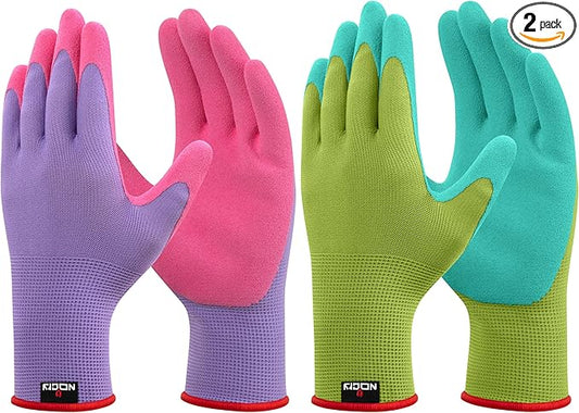 NoCry Premium Women's Gardening Gloves with Strong Non-Slip Grip - 100% Breathable, Superior Dexterity - Perfect Eco-Friendly Garden Gloves for Women
