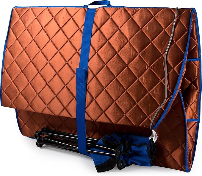 Durasage Ultra Low EMF Infrared Sauna Box – Portable Sauna with Heated Footpad & Chair, Personal Home Spa for, Stress Relief, Weight Loss & Skin Rejuvenation, Foldable, Easy Setup & Remote Control