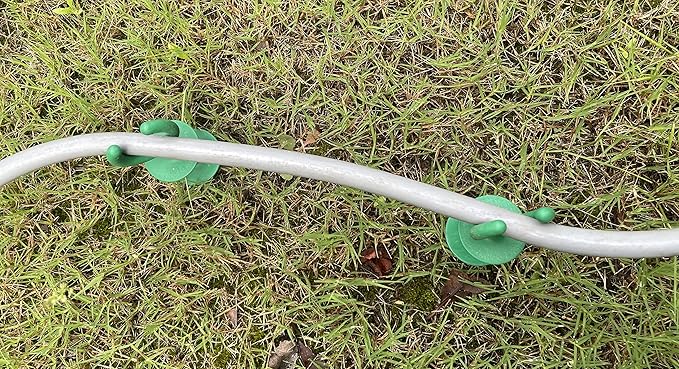 10 Pcs Green Garden Hose Guide Stakes length holiday lights Holder Light Duty High Toughness Plastic Nails Tools For Garden Yard Plant Protection