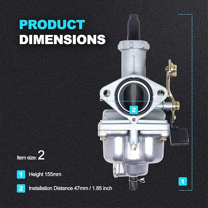 Carburetor Compatible with Honda XR100 1981-1984, XR100R 1985-2004, XR200 1980-1984, XR200R 1981-2002, CB125S 1973-1985 & 1990, CRF100F 2004-2013, XL100S 1979-1985, XL125S 1979-1985