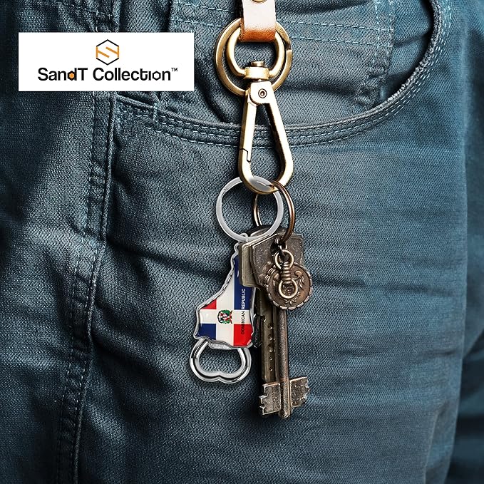 Dominican Republic Beer Bottle Opener Keychain - Sneaker