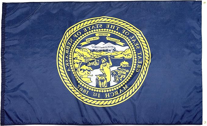 FlagSource Nebraska Nylon State Flag, Made in the USA, 3x5'